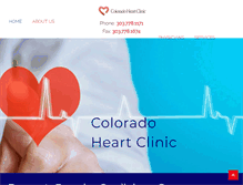 Tablet Screenshot of coloradoheartclinic.com